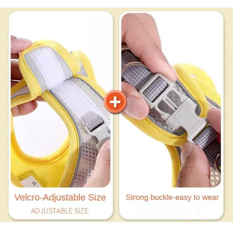 Breathable Adjustable Pet Harness for Small/Medium Dogs